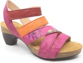 Think, 3-000301-5020, Fuchsia combi dames sandaal wijdte G