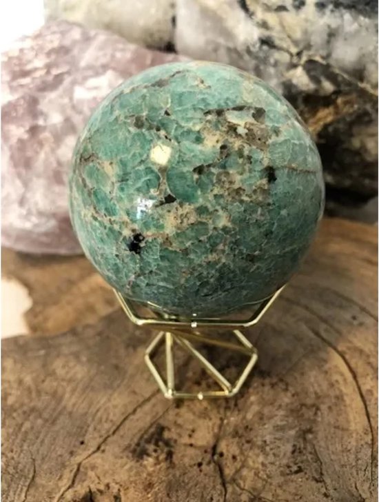 Boule de pierres précieuses Amazonite 65-70 mm