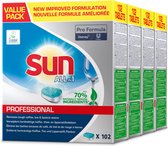 4x Sun Professional Vaatwastabletten All in 1 Professional 102 stuks