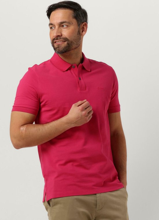 Boss Pallas Polo's & T-shirts Heren - Polo shirt - Roze - Maat L