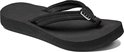 Zwarte Reef slipper met dikke zool