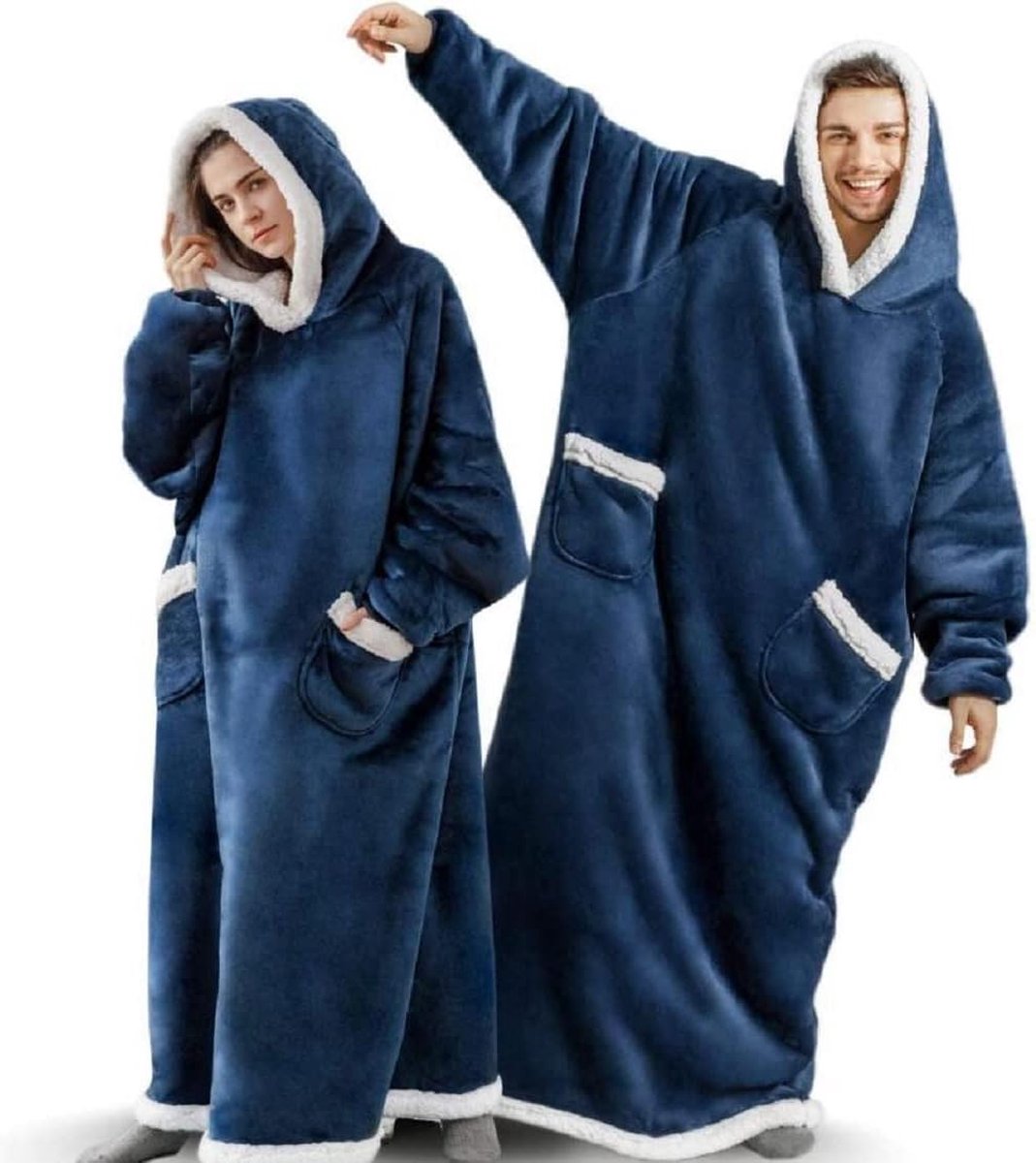 Oversized hoodie - Plaid - Hoodie Deken - Met lange mouwen - Unisex - Eén maat