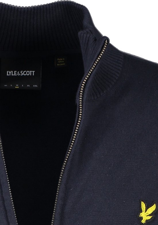 Lyle & Scott Full zip jumper - dark navy