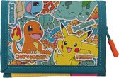 Pokémon - Portefeuille - Pikachu - Fermetures velcro - Salamèche - Carapuce -Bulbasaure