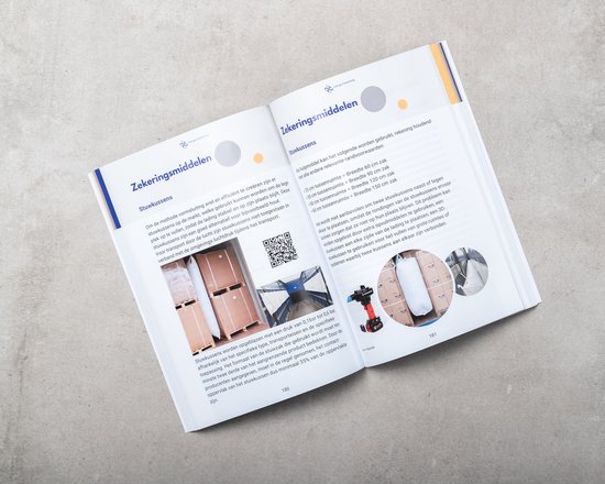 Open boek met tekst en afbeeldingen over 'Stukgoederen'. Paginanummer 180 en 181 zichtbaar.