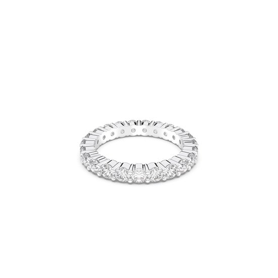 Swarovski Vittore zilverkleurige ring met Steen 5257490 (maat 50)