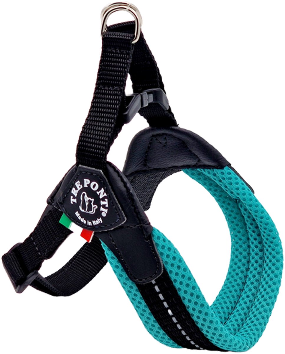 Tre Ponti Hondentuig Fibbia mesh verstelbaar maat 3 (44 - 60 cm ) Pastelgroen