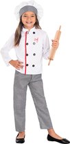 FUNIDELIA Kok Kostuum voor kinderen - Chef kostuum - Maat: 122 - 134 cm