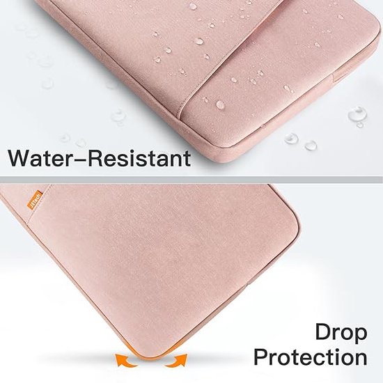 KIZUNA 13,3 inch laptoptas, notebooktas, laptop 13 inch voor MacBook Pro 14 M3/14 Lenovo IdeaPad Flex 5i/ThinkPad X1 Carbon/14,4 inch Surface Laptop Studio 2/Huawei/Swift Go 14 hoes Bag Sleeve, zwart