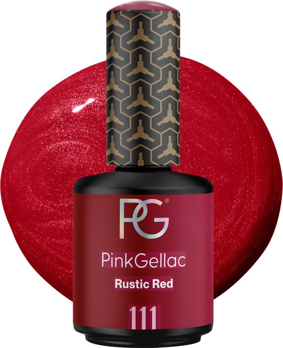 Pink Gellac Rode Gellak 15ml - Gel Lak Nagellak - Gelnagellak - Gelnagels producten - Gel Nails - Gelnagel - 111 Rustic Red Gellak