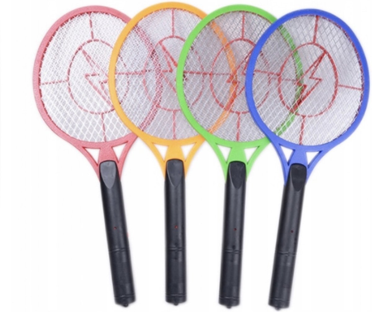 oplaadbare elektrische Vliegenmepper-stopcontact-oplaadbaar-muggenvanger-insecten-diverse kleuren-groot