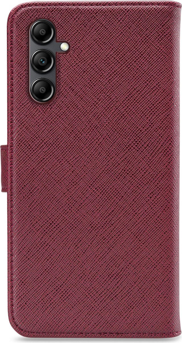 My Style Telefoonhoesje geschikt voor Samsung Galaxy A14 Hoesje | My Style Flex Wallet Bookcase Portemonnee | Pasjeshouder voor 3 Pasjes | Telefoonhoesje voor Pinpas / OV Kaart / Rijbewijs - Bordeaux | Bordeaux rood