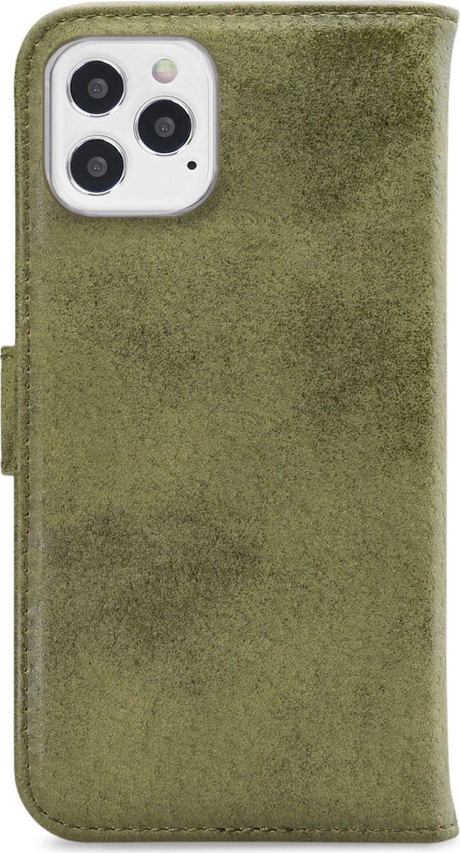 My Style Telefoonhoesje geschikt voor Apple iPhone 12 Pro Hoesje | My Style Flex Wallet Bookcase Portemonnee | Pasjeshouder voor 3 Pasjes | Telefoonhoesje voor Pinpas / OV Kaart / Rijbewijs - Olive | Groen