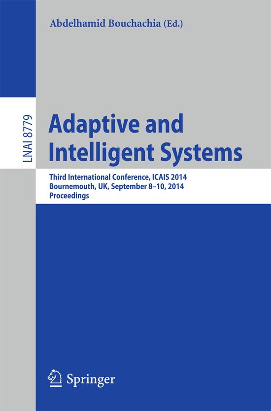 Adaptive and Intelligent Systems - cover