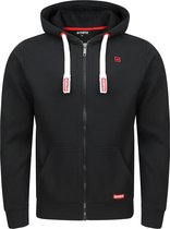 riverso Heren Sweatjack RIVNoah regular fit Zwart XXL Volwassenen Hoodiejacket - Sweatvest