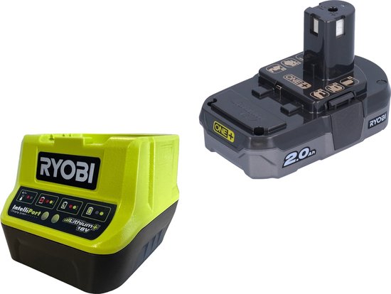 Ryobi ONE+ 18V 2.0Ah Accu + lader - Voor alle One+ machines ...
