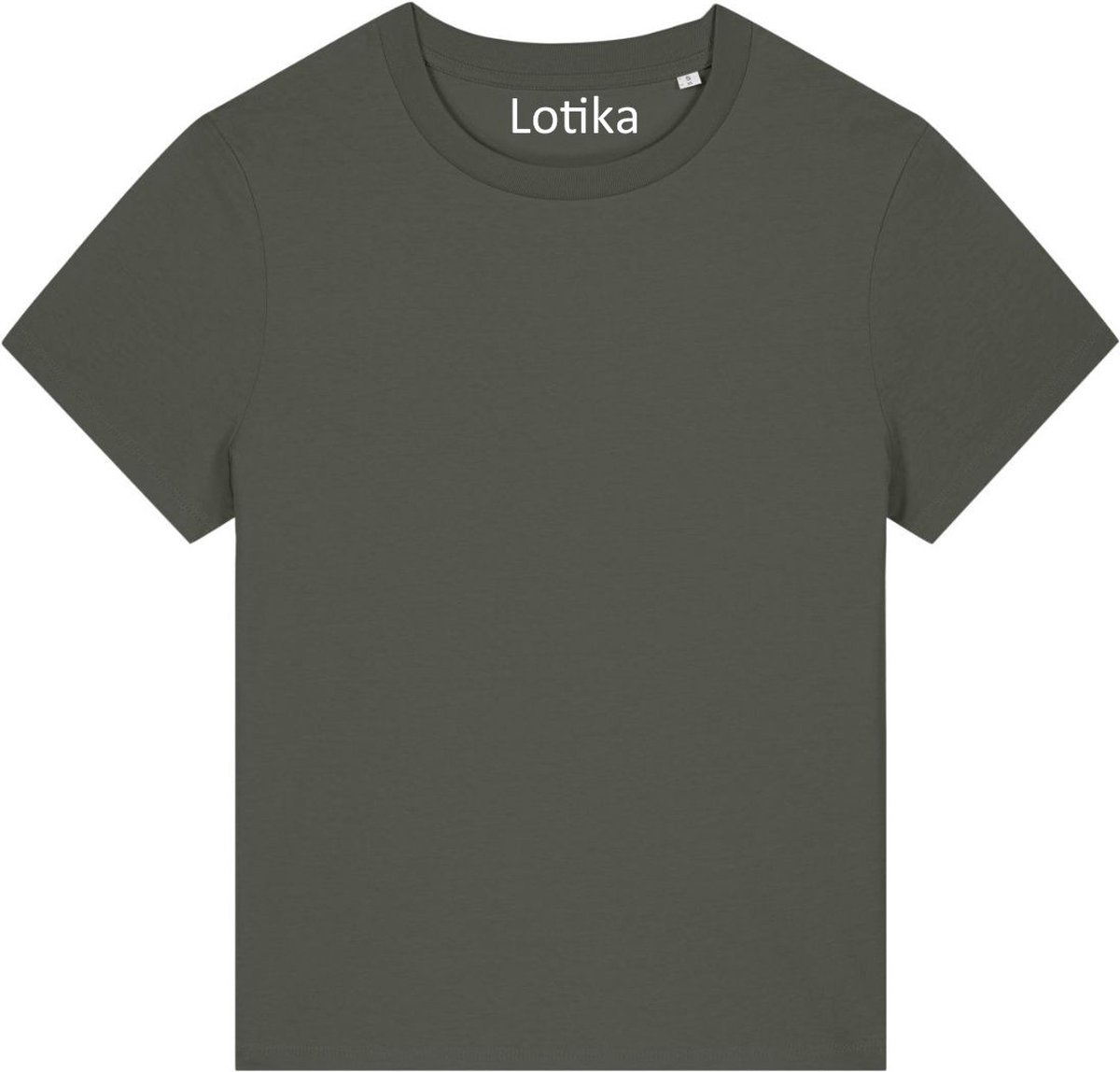Lotika - Saar T-shirt dames biologisch katoen - kaki