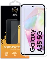 Samsung Galaxy A35 Screenprotector - MobyDefend Case-Friendly Screensaver - Gehard Glas - Glasplaatje Geschikt Voor Samsung Galaxy A35