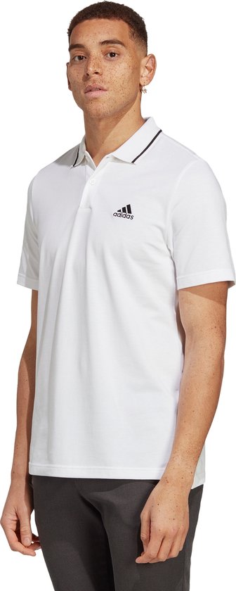 adidas Sportswear Essentials Piqué Small Logo Polo Shirt - Heren - Wit- S