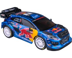 foto van Nikko RC Auto Night Mode - M-Sport Ford Puma #8 Tanak - RC Voertuig - 25cm - Led verlichting - 1:18