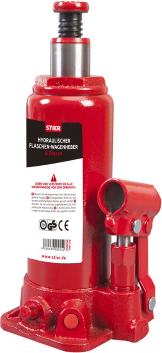 STIER Hydraulische Krik voor Auto's - 2 Ton Draagvermogen