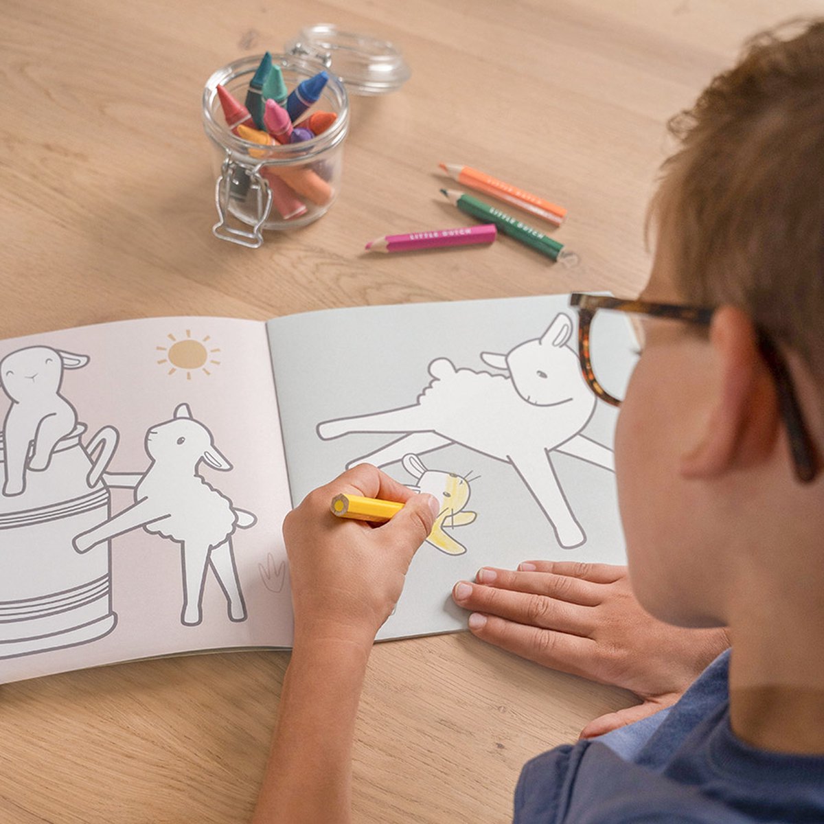 Little Dutch kleurboek Little Farm - Sketch & colour - kleurboek - tekenen - educatief — afbeelding 7