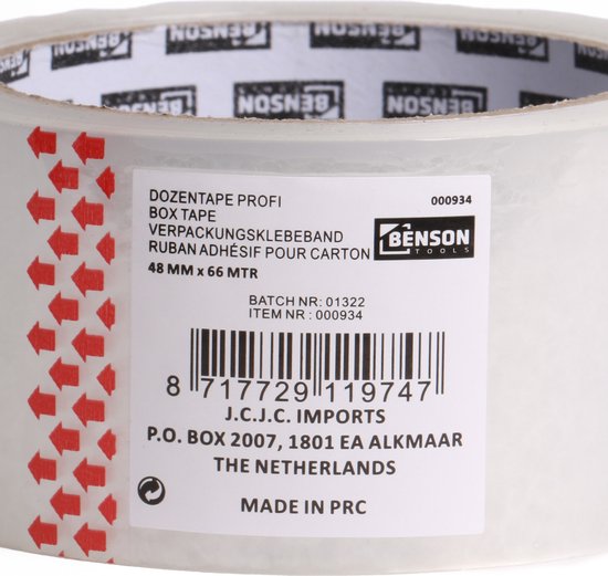Printation 36er Set 50mm verpakkingstape transparant - sterk, scheurvast en geluidsarm verpakkingstape voor pakketten en pakketten - 36 rollen kleefband 66m elk - sterk en geruisloos afwikkelen (36