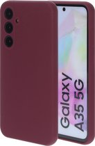 Coque Mobiparts adaptée au Samsung Galaxy A35 5G - Siliconen - Violet Rouge