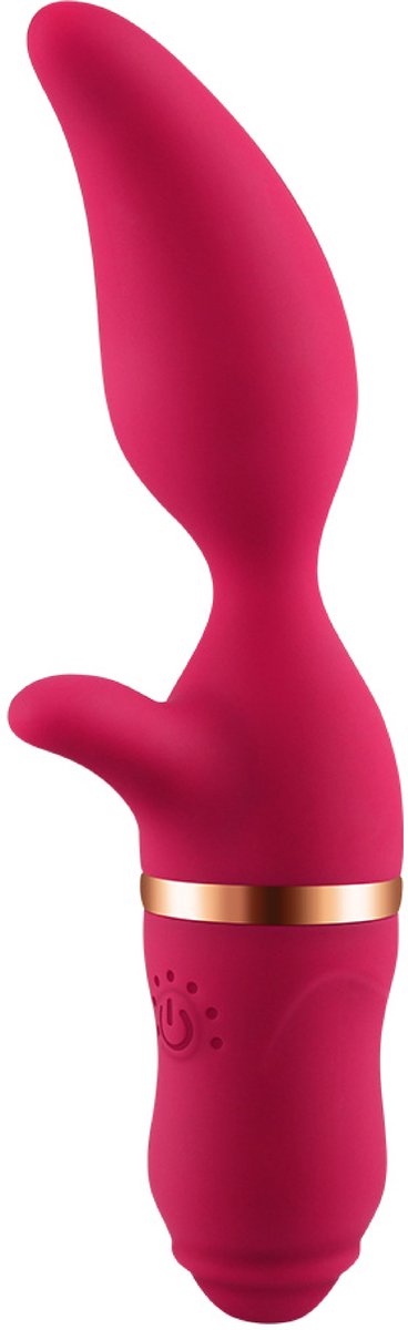 Goedkoopste Cupitoys® Tarzan vibrator mangovorm - 19,8cm - Rood - 7 standen - Vibrators voor vrouwen en mannen - Sex toys voor vrouwen en mannen
