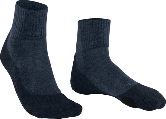 FALKE TK2 Explore Wool Short heren trekking sokken - jeansblauw (jeans) - Maat: 42-43