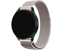 Stravo Smartwatch Milanees bandje 22mm - Starlight - Luxe Milanees horlogebandje geschikt voor Samsung Galaxy Watch 1 46mm / Galaxy Watch 3 45mm / Gear S3 Classic & Frontier - Amazfit GTR 47mm / GTR 2 / GTR 3 - OnePlus Watch / Garmin / Huawei