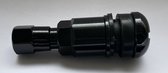 4x Hoge druk ventiel auto - MS525 - Zwart - standaard 11,5mm - Aluminium ventiel toepasbaar voor oa. auto, bestelwagen, caravan, campers, aanhangers - 14bar
