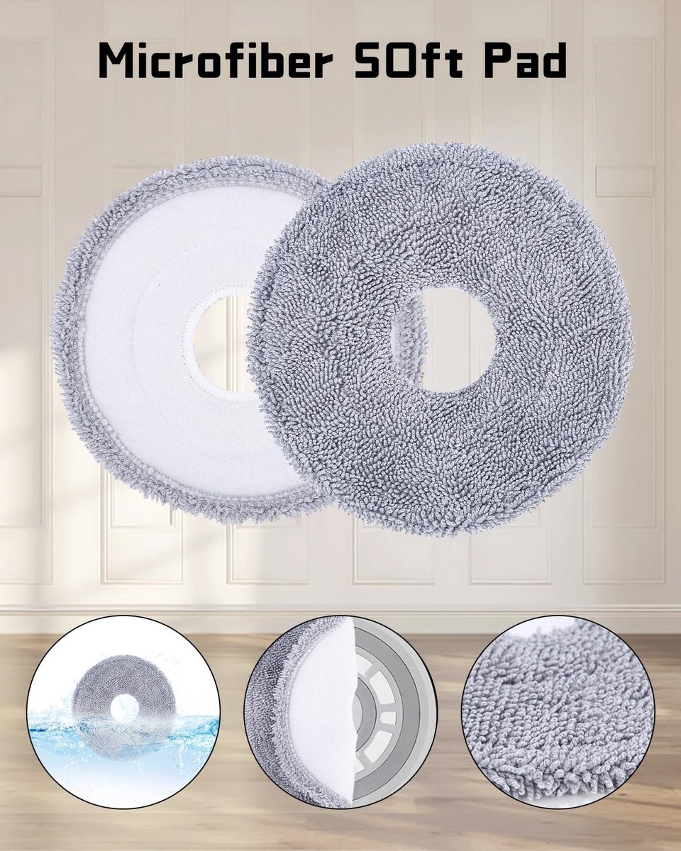 XEBRAD For Dreame, Bot L10s Ultra / L10s Pro Accessoires Robotstofzuiger Reserveonderdelen Vervanging Hoofdborstel Hepa Filter Mop Doek Robotstofzuigerset(1PC R Brush