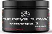 The Devils Own | Omega 3 | 180 Gelcaps 1000mg | 60 doseringen | Visolie | Vetzuren | goed voor Hart en vaat | helpt tegen depressie, Dementie en ADHD, Reuma, hoge bloedruk, hoog Cholesterol | Nutriworld