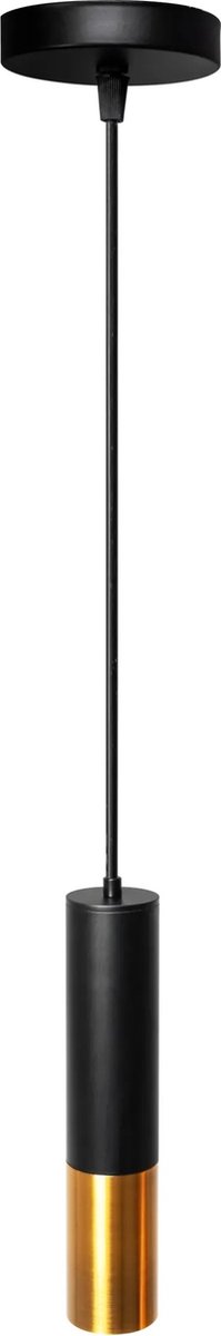 TooLight APP469-1CP Hanglamp - E27 - Ø 6 cm - Zwart/Goud