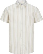 Jack & Jones Overhemd Jorlinen Blend Aruba Stripe Shirt S 12256299 Fields Of Rye Mannen Maat - M