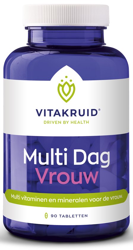 Vitakruid Multi Dag vrouw Voedingssupplement - 90 tabletten