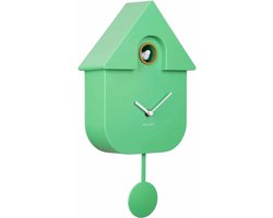 Karlsson Koekoeksklok Modern Cuckoo - Groen - 8.5x21.5x41cm - Wandklok Scandinavisch