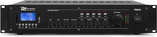 Geluidsinstallatie - Power Dynamics 100V Bluetooth geluidsinstallatie voor buiten met 6 weerbestendige speakers en kabels - 180W van Power Dynamics — afbeelding 2