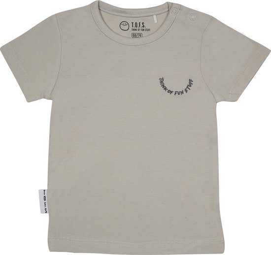 T.O.F.S. Think of Fun Stuff - Snazzy - T-shirt - Short Sleeve - Beige - mt 116/122