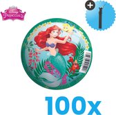 Disney Princess Lichtgewicht Speelgoed Bal - Kinderbal - 23 cm - Volumebundel 100 stuks - Inclusief Balpomp