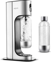 Machine à eau pétillante Exclusive Aqvia avec bouteille supplémentaire, acier