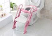 Parcura wc verkleiner met trapje | Toiletverkleiner & Opstapje voor peuter - Roze