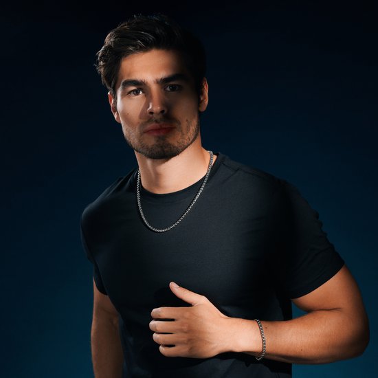 Essentials | Bracelet à maille vénitienne arrondie argentée 5 mm