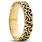 Evan Emiliano Goudkleurige Trinityknoop Ring