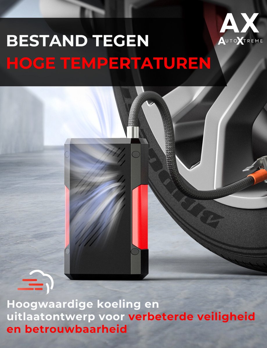 Urban Prime Portable Electric Air Compressor XP Draagbare Voor Fietsen Motorfietsen Scooters Ballen Met Druksensor Geintegreerd Led Licht 150 Psi 2x1 200 Mah 752297419