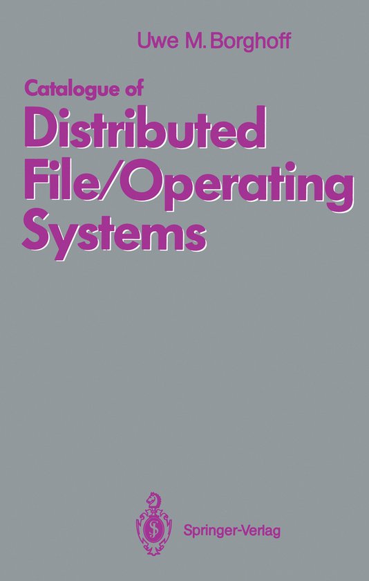 Catalogue of Distributed File/Operating Systems - cover