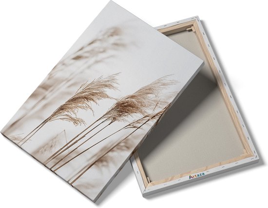 Artaza Peinture sur toile Herbes hautes agitant dans le vent – ​​60 x 90 – Décoration murale – Photo sur toile – Impression sur toile