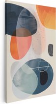 Artaza Canvas Schilderij Abstracte Kleurrijke Kunst - 60x90 - Muurdecoratie - Foto Op Canvas - Canvas Print