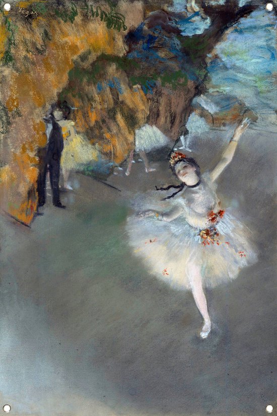Ballet - Edgar Degas poster - Balletdanseres poster - Tuinposters Dans - Poster buiten - Tuinaccesoires voor aan de muur - Tuin decoratie voor buiten tuinposter 60x90 cm